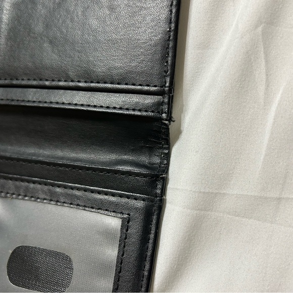 Justin Boots Western Rodeo Bi-Fold Wallet Horse Cross Christ Black Cowboy Cow - Picture 4 of 8